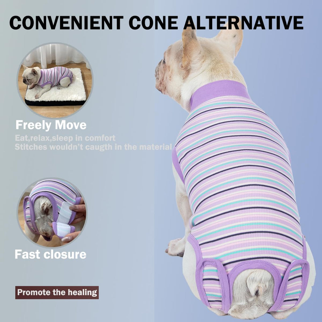 Sebdtico Recovery Suit for Dogs,Dog Surgery Suit Female Spay,Soft Dog Onesie for Surgery Female,Dog Cone Alternative Surgical Recovery Suit Female,Abdominal Wounds Licking anti Suit for Dogs