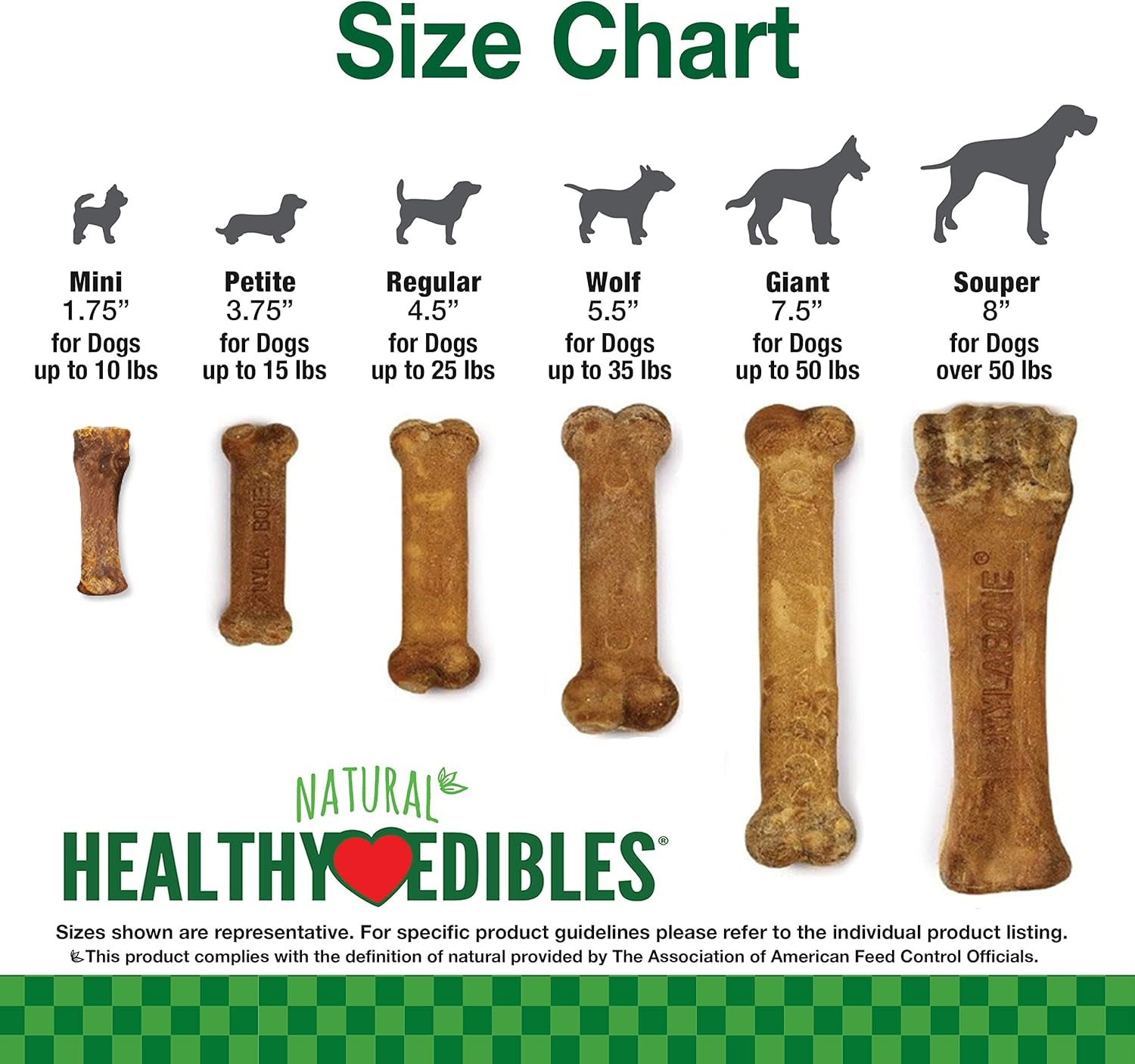 Healthy Edibles Natural Dog Chews Long Lasting Roast Beef Flavor Treats for Dogs, Medium/Wolf (2 Count)