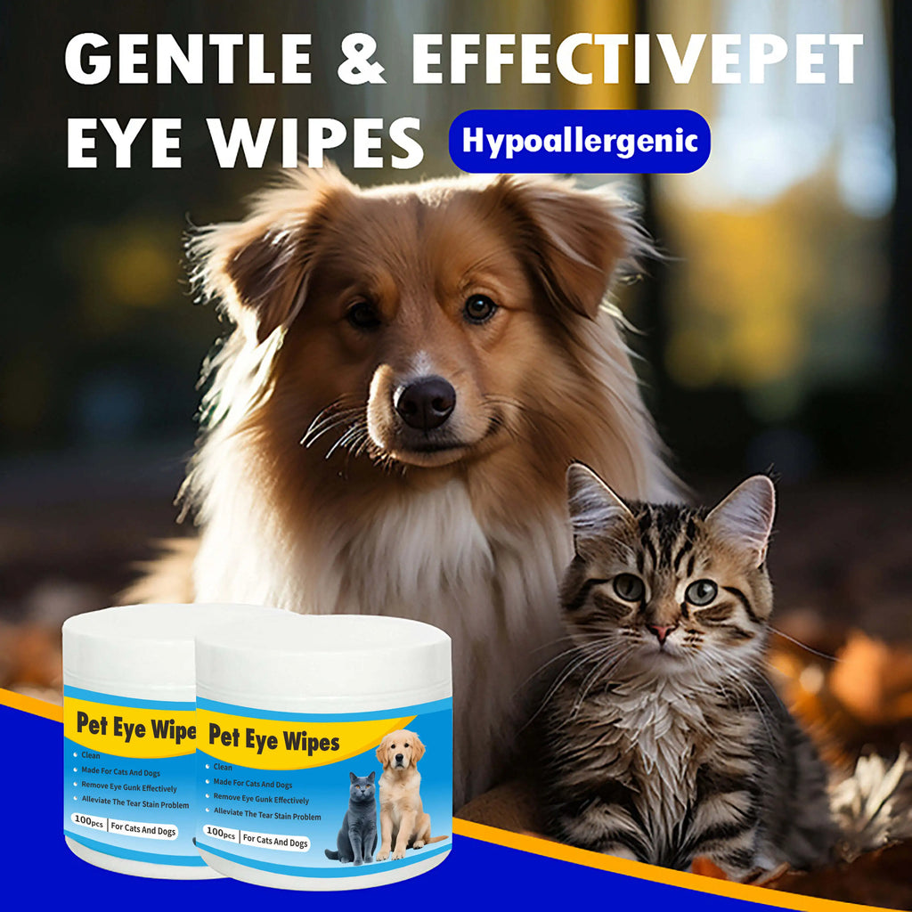 Wholesale Pet Eye Wipes 100 Count Jar Package, with Ultra Soft Thickened Wipes, for Tear Stain Relief and Daily Eye Care