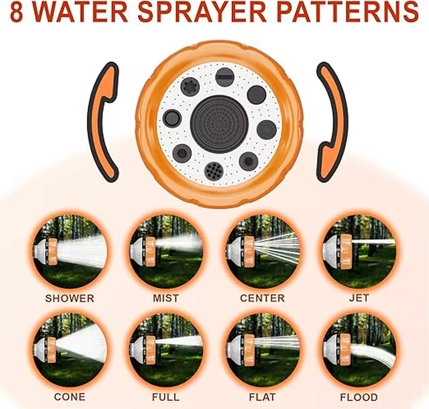 Upgraded Dog Shower Attachment Dog Washing Hose Attachment 8-In-1 Mode Dog Shampoo Sprayer with 3.5Oz 100Cc Soap Dispenser